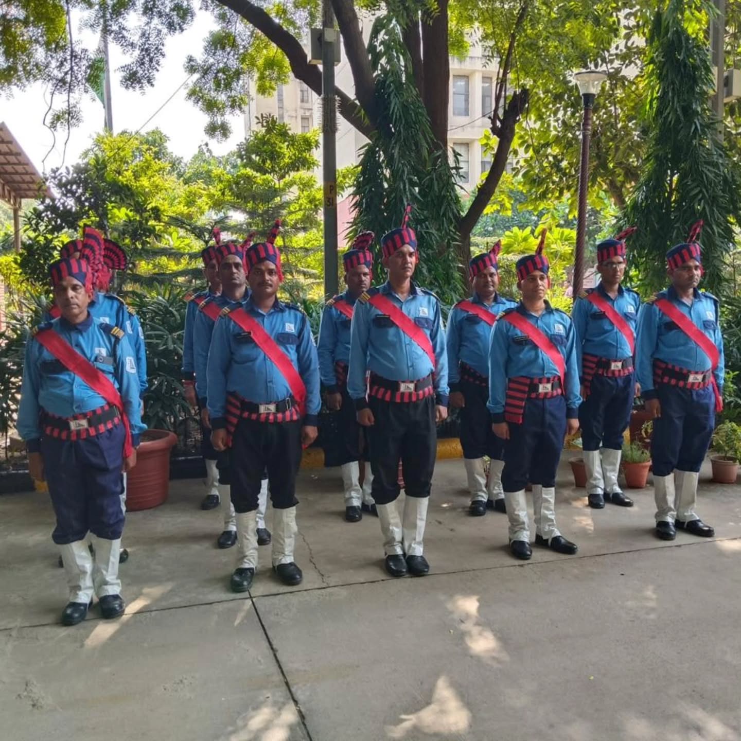 Ceremonial security guard team