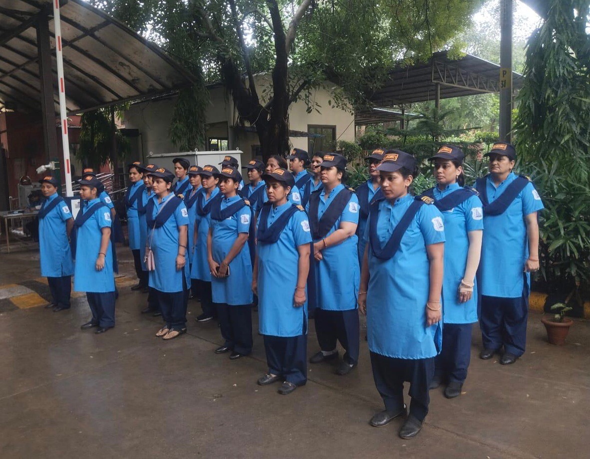 Lady security guard team